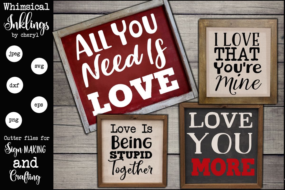 Love You More SVG Set example image 1