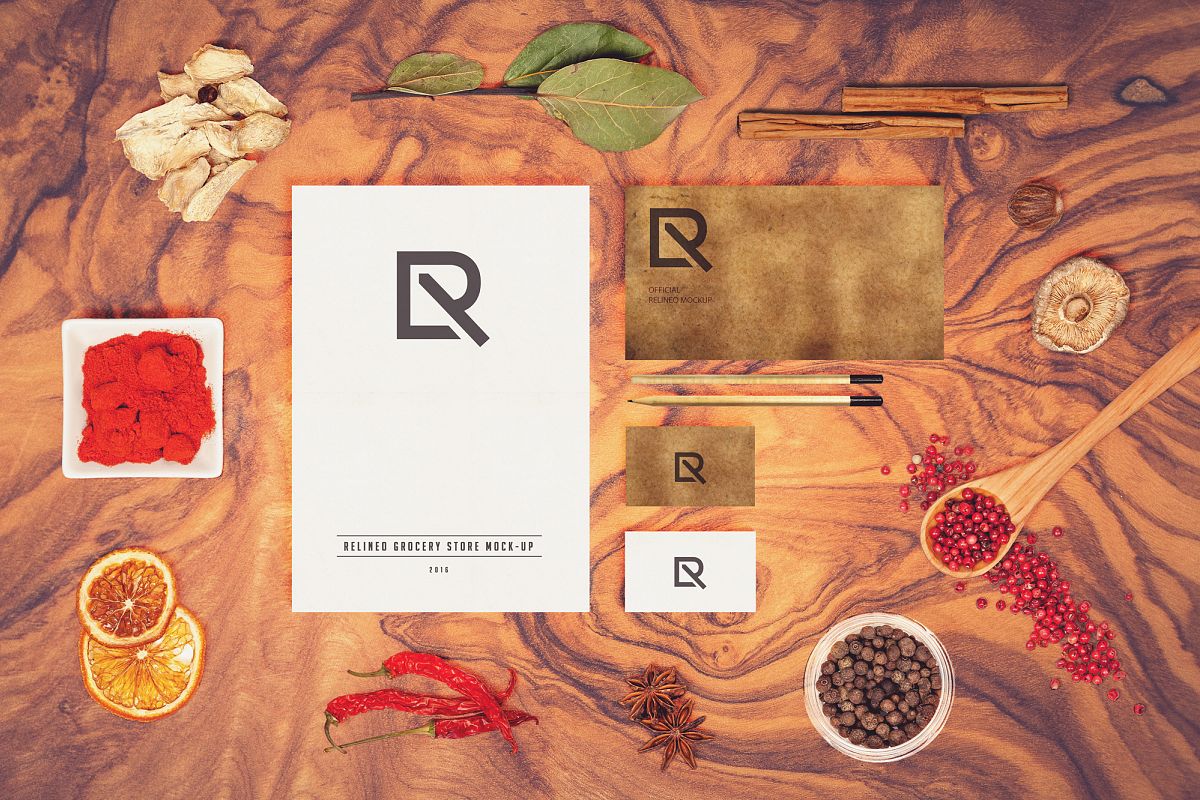 Grocery Branding Mock-up #1 example image 1