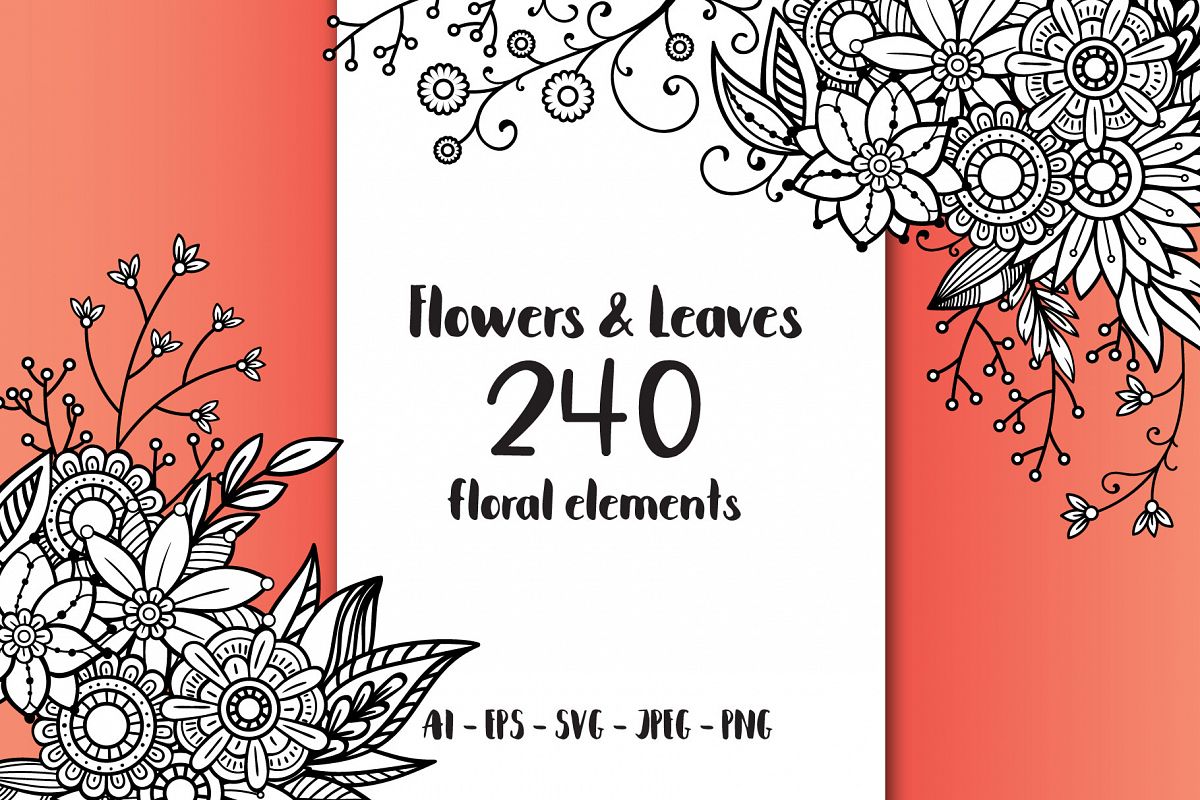 Floral Doodles Collection example image 1