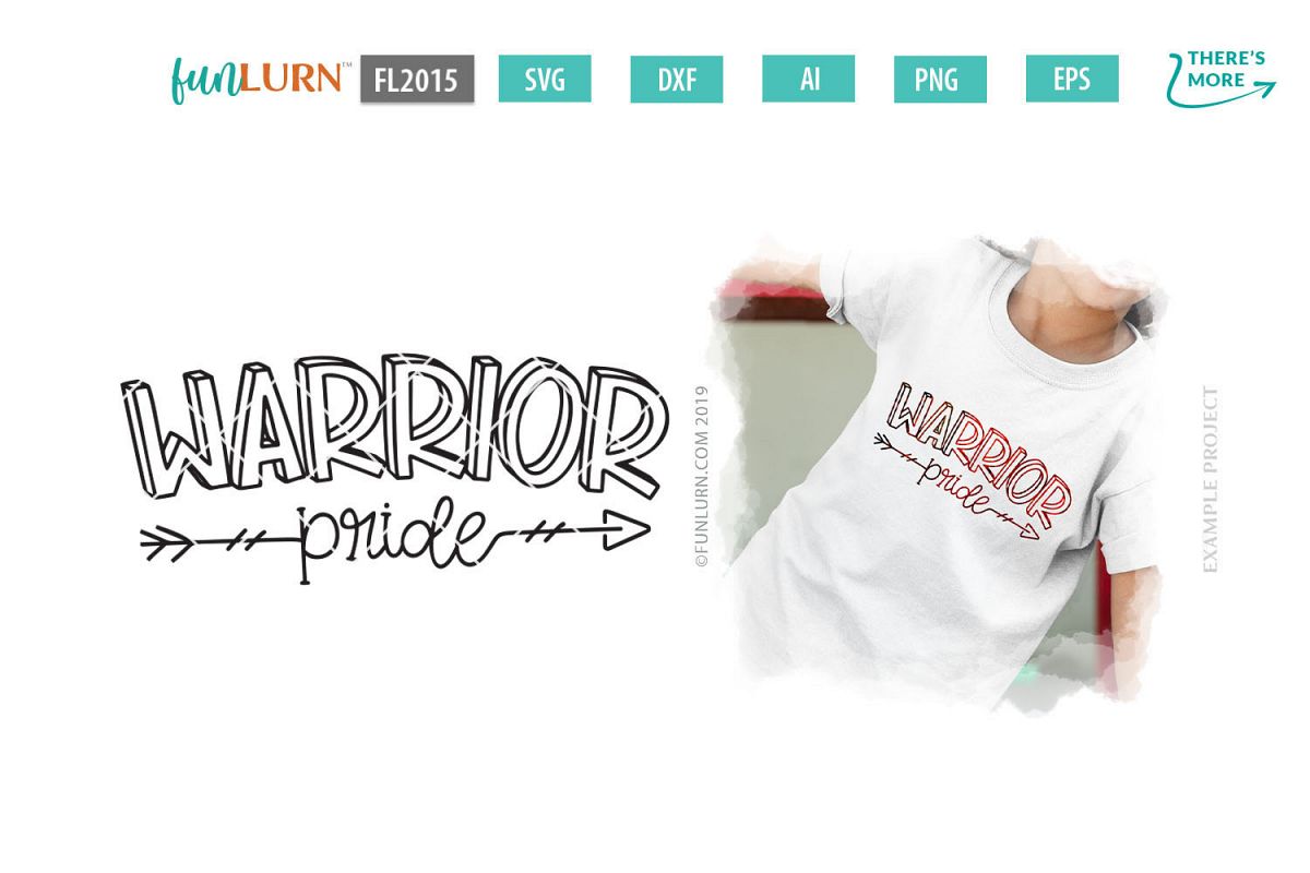 Warrior Pride Team SVG Cut File example image 1