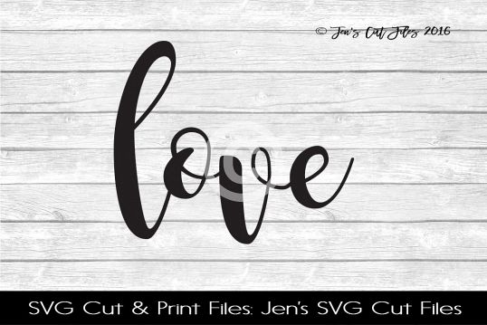 Love SVG Cut File example image 1