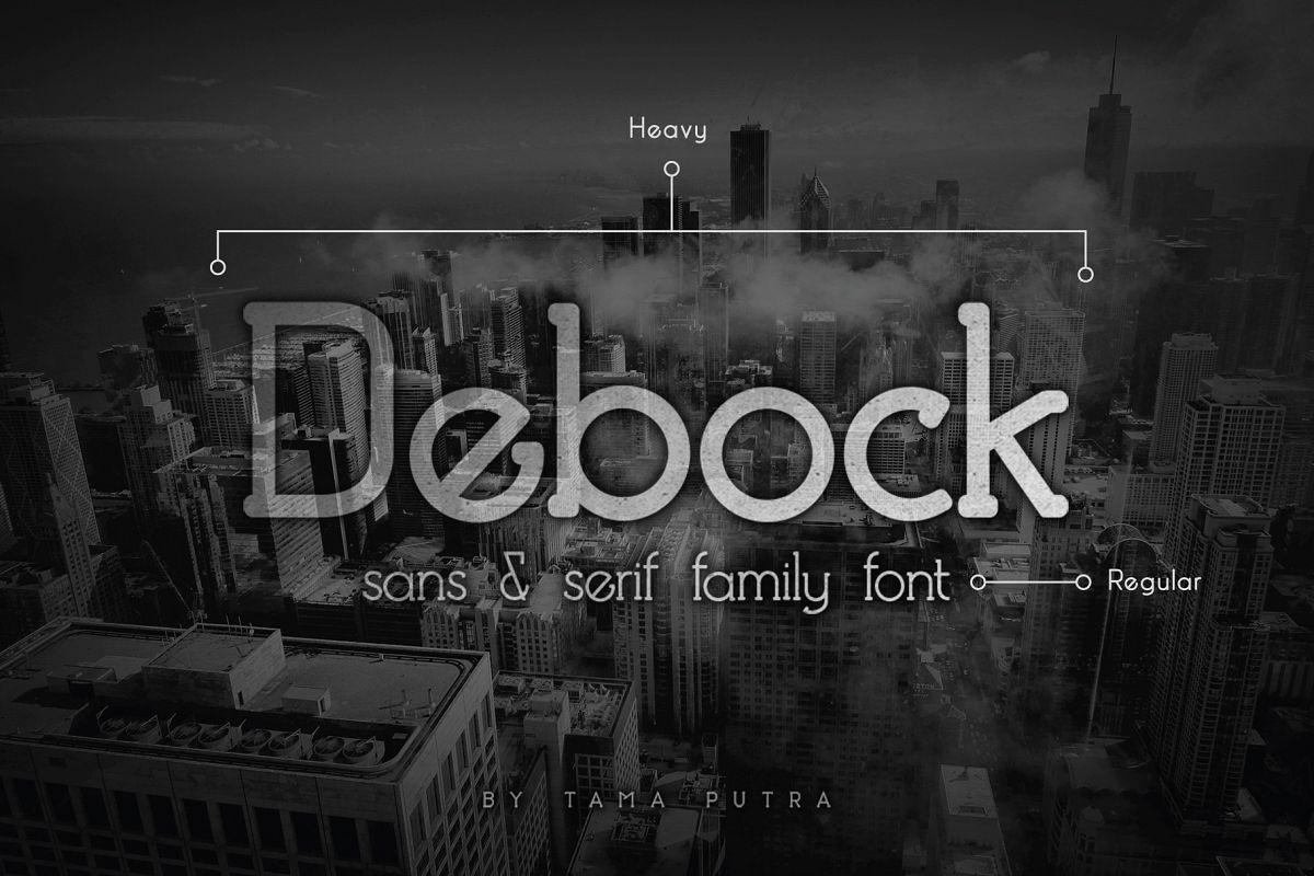 Debock Rounded Sans & Serif Font example image 1