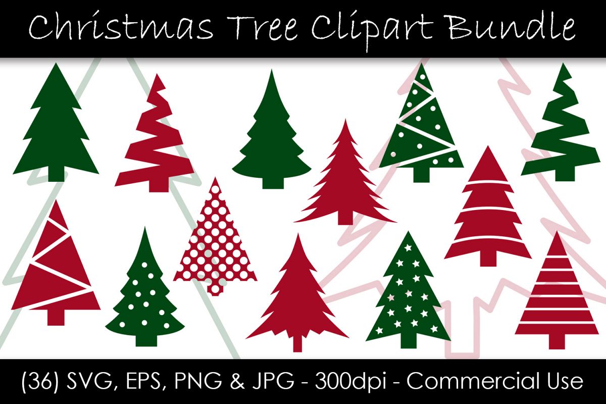 Christmas Tree SVG Bundle - Christmas Tree Clip Art