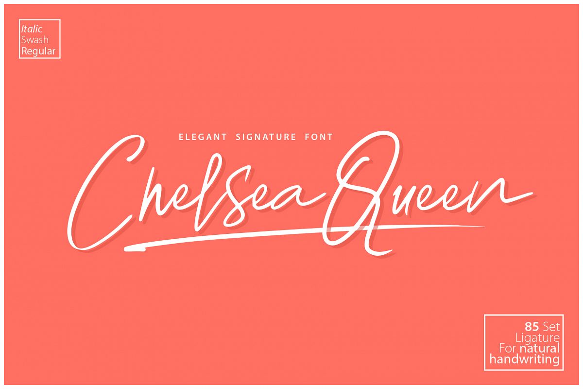 Chelsea Queen || Elegant Signature example image 1