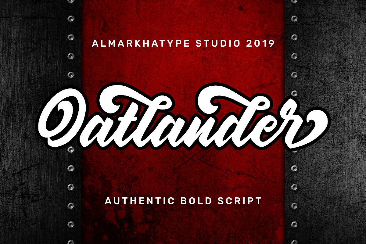 Oatlander - Authentic Bold Script example image 1