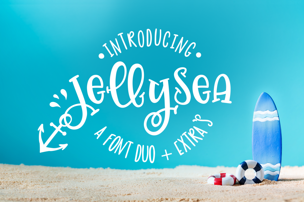 Jellysea - Font Duo + Summer Doodles example image 1