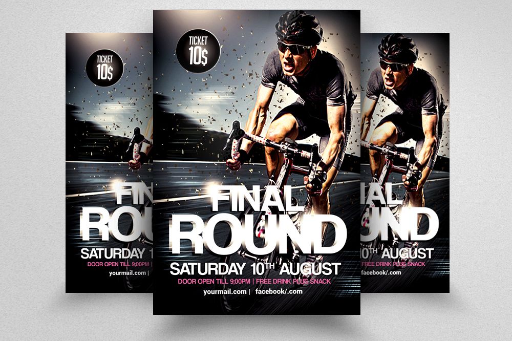 Bicycle Racing Flyer Template example image 1