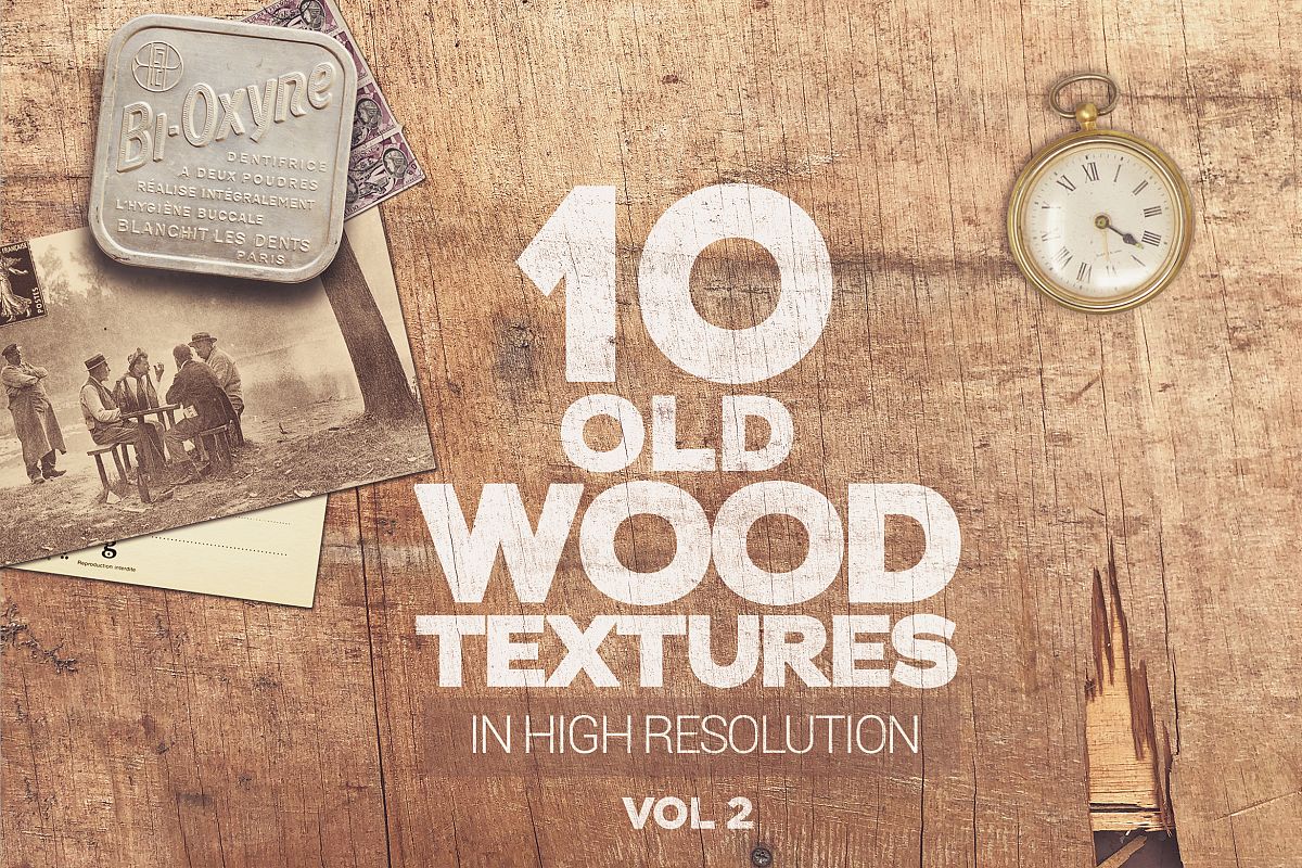 Old Wood Textures x10 vol2 example image 1