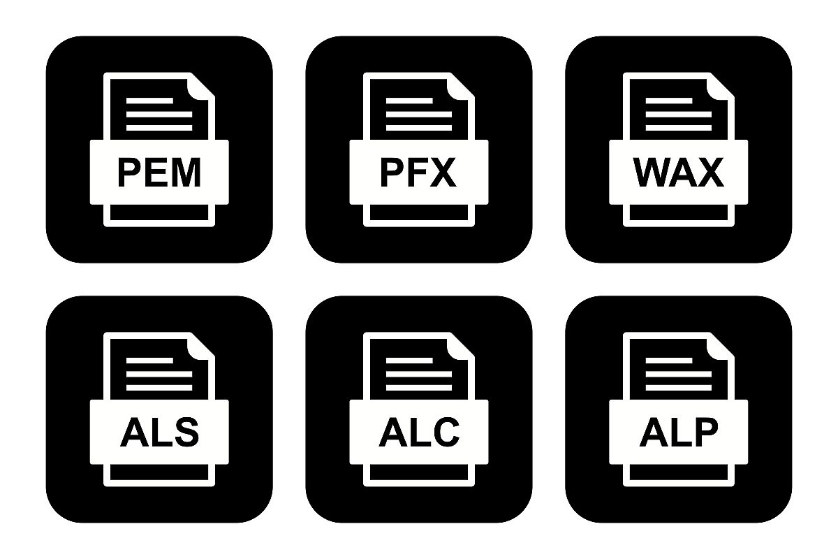 Set Of File Formats Icons example image 1