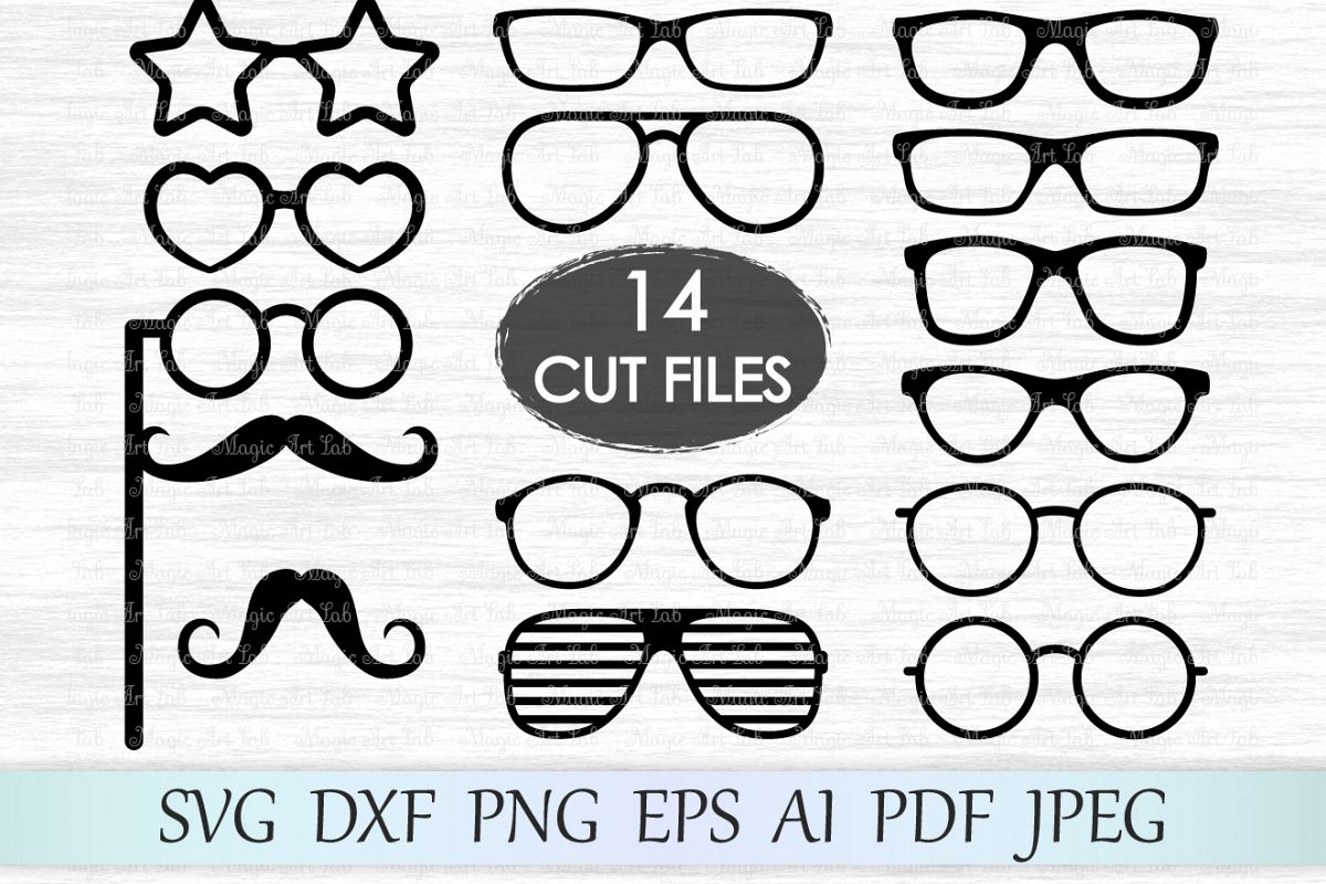 Glasses svg, Glasses clipart, Glasses svg file, Eyeglasses photobooth, Hipster glasses Svg, Glasses cut files, Party props, Hipster design example image 1