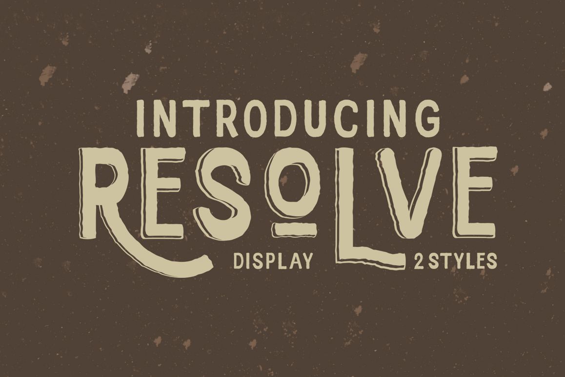 Resolve Font example image 1