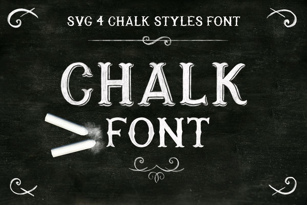 Chalk SVG font example image 1