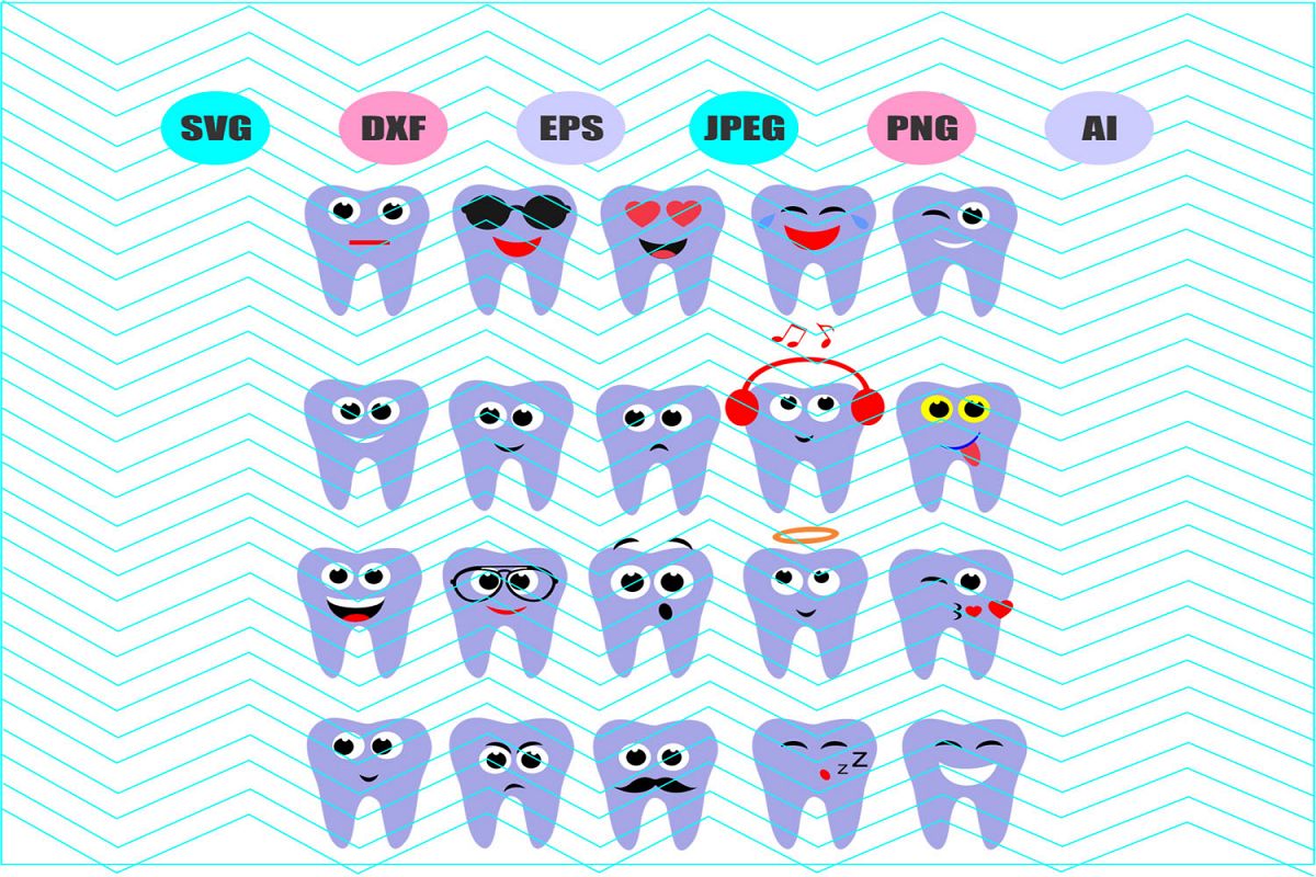 Tooth Fairy Svg Teeth Svg Svg Vector File Silhouette Cricut example image 1