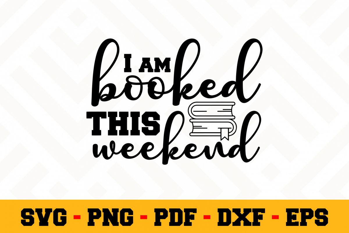 Book Lover SVG Design n619 | Reading SVG Cut File example image 1