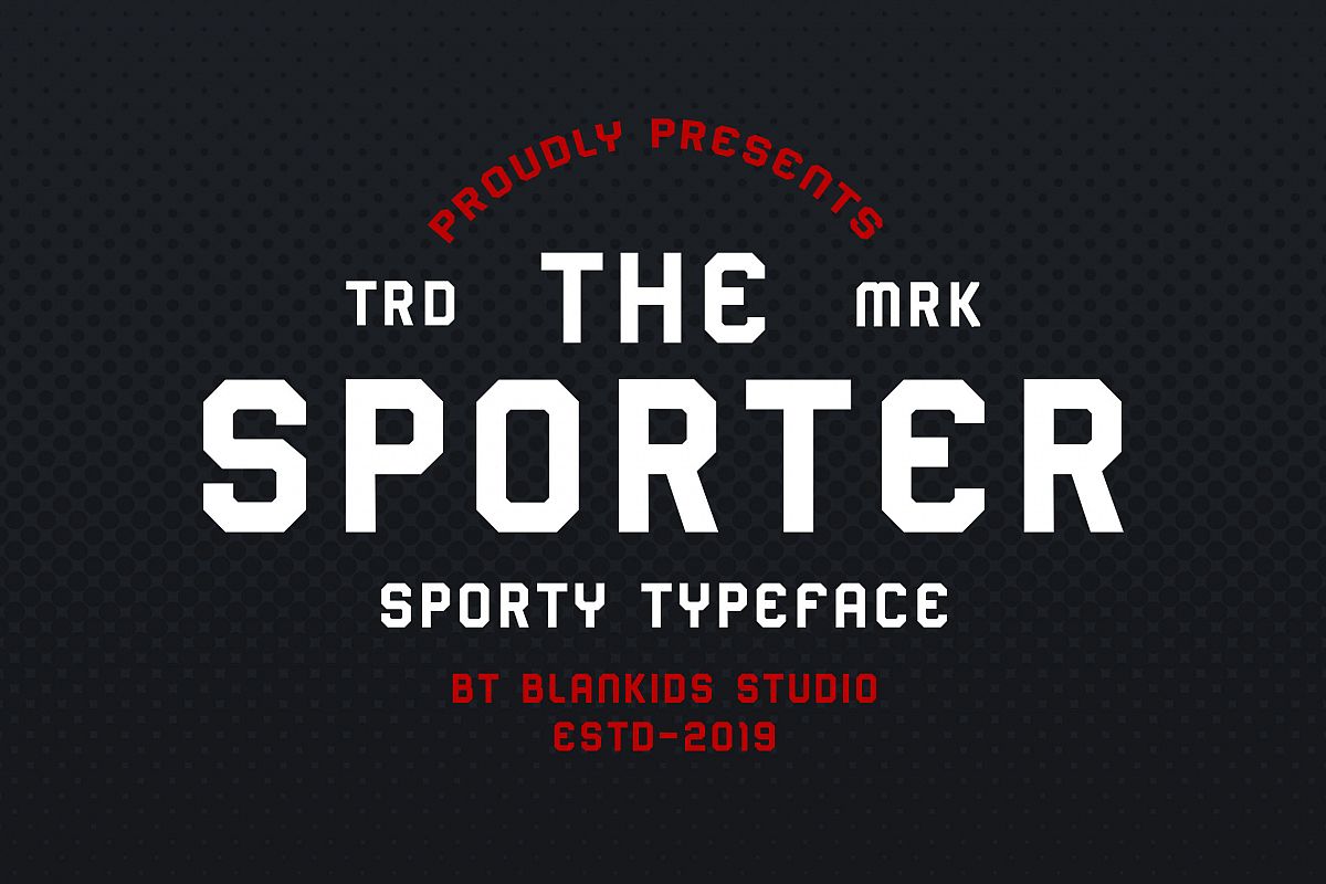 Sporter - Sporty Display Typeface example image 1