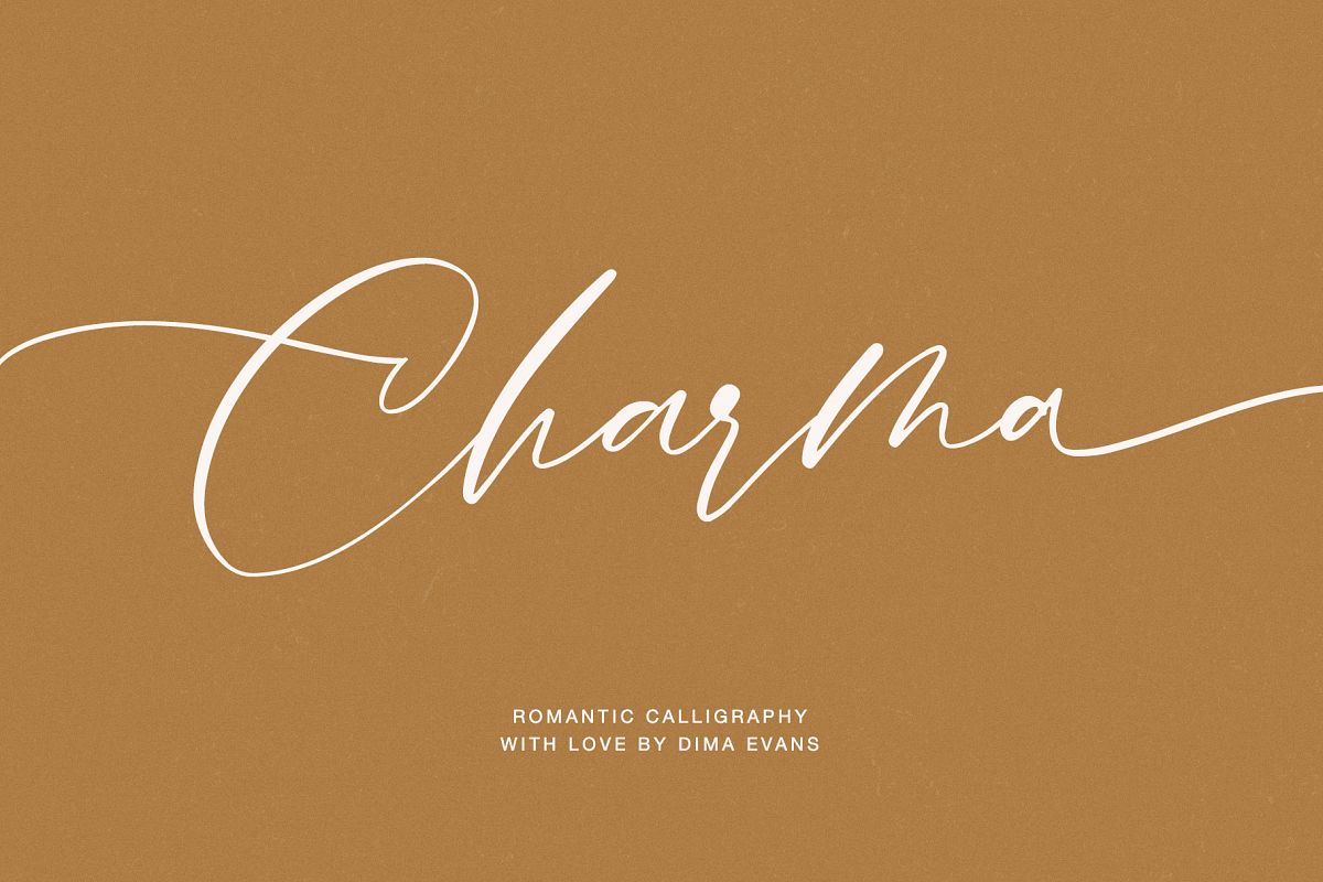 Charma // Romantic Script example image 1