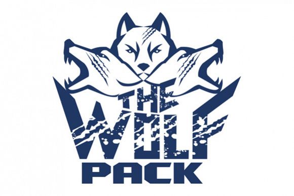Wolf Pack Grunge Retro example image 1