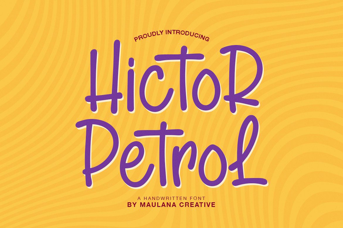 Hictor Petrol Handwritten Sans Serif Font example image 1
