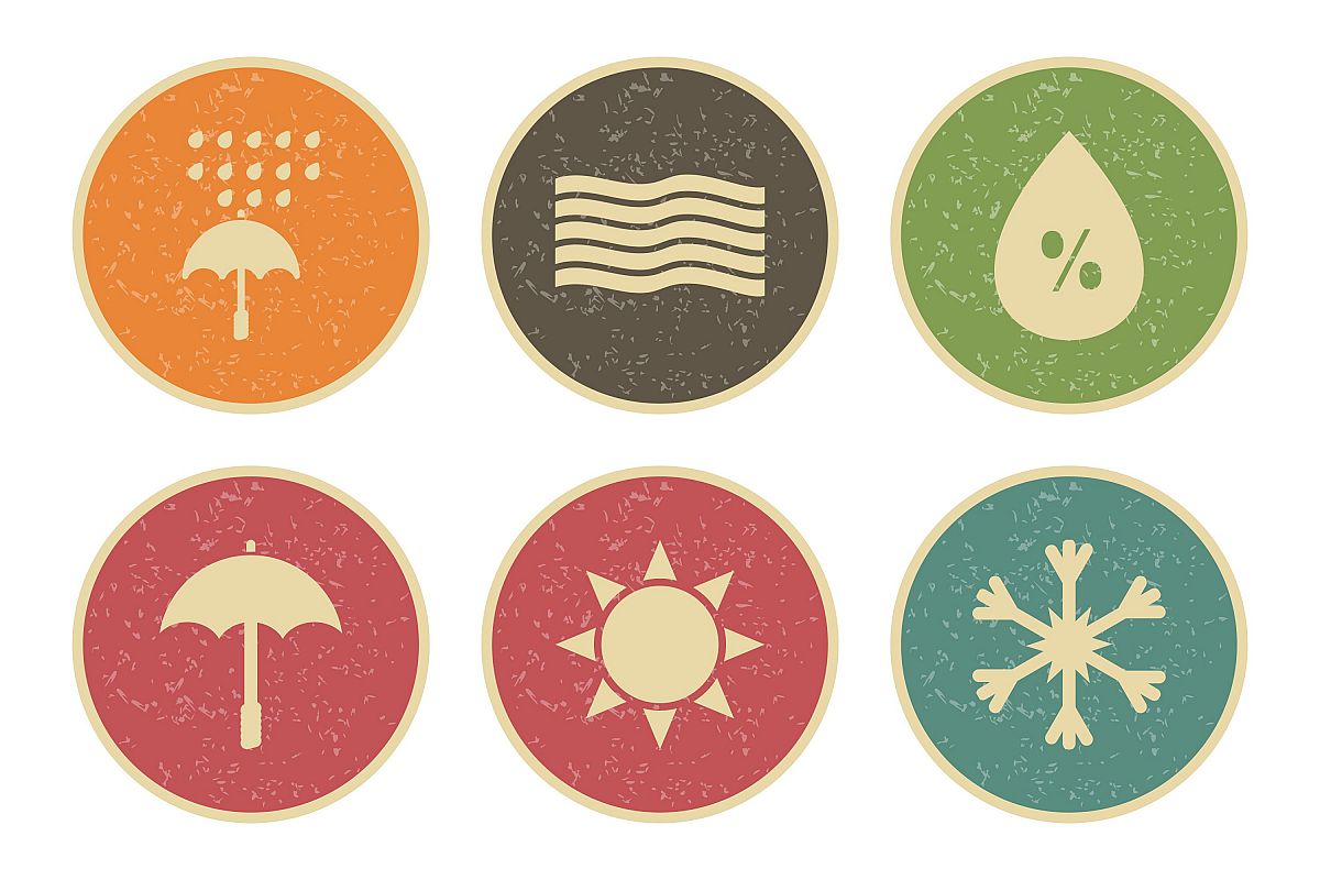 Set Of Weather And Season Icons example image 1