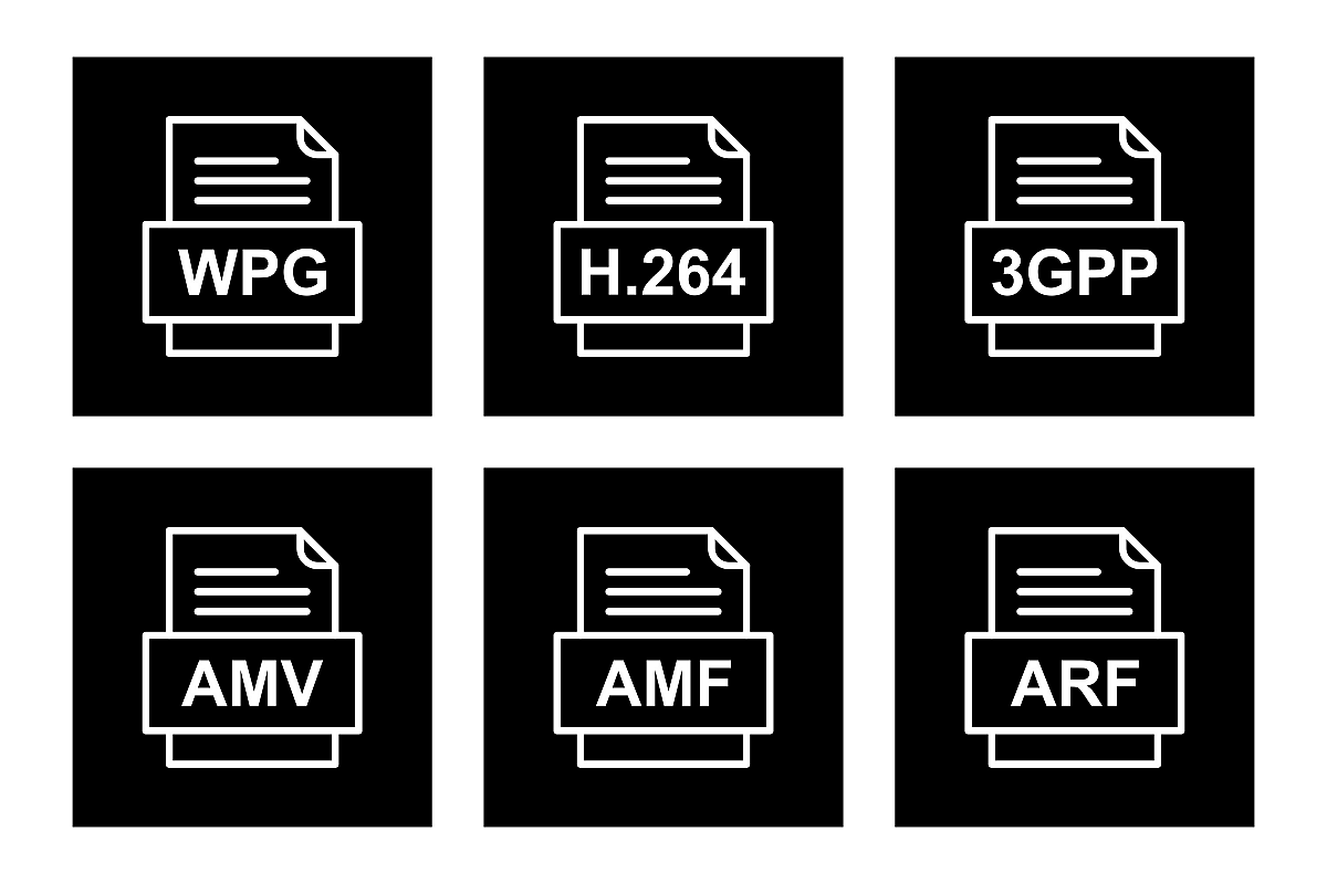 Set Of File Formats Icons example image 1