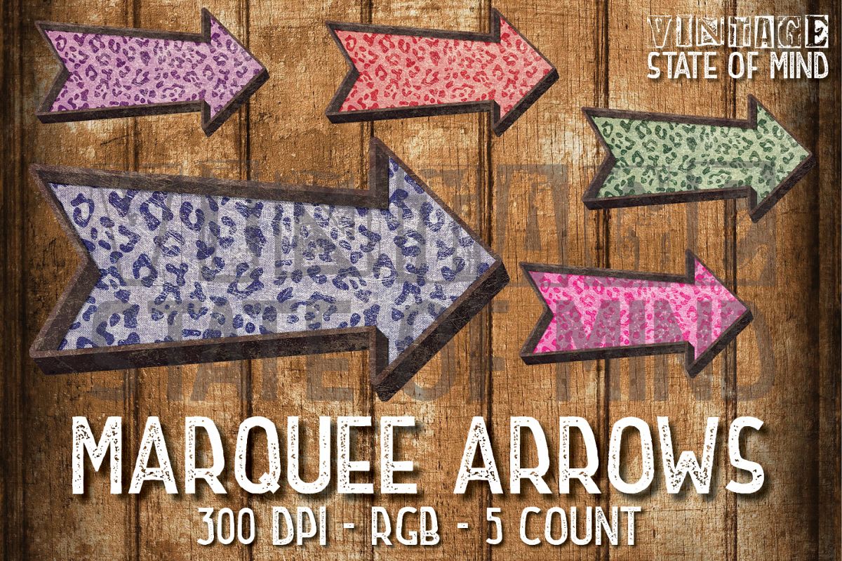 Marquee Arrows Sublimation Graphics example image 1