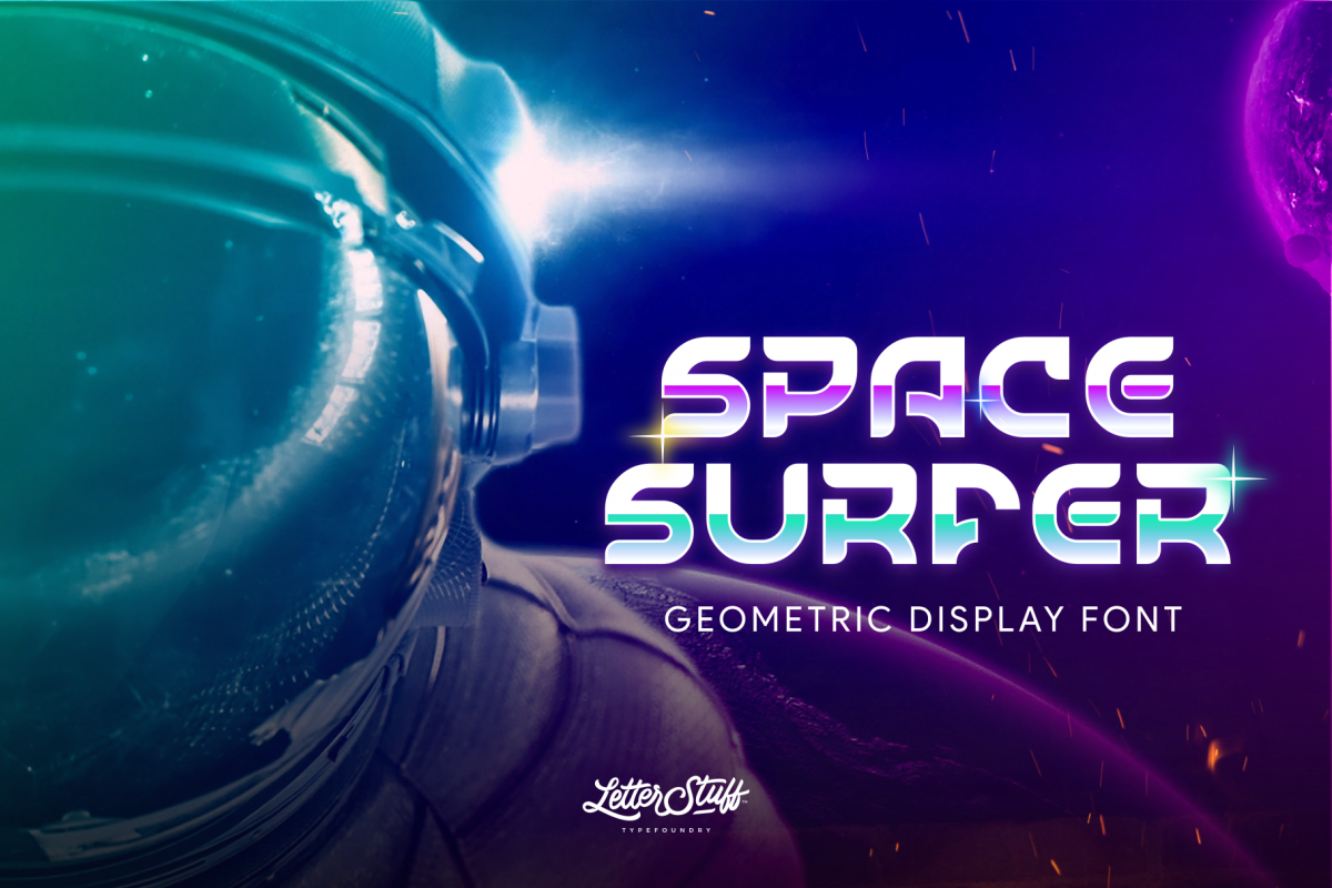 SpaceSurfer Display Font example image 1