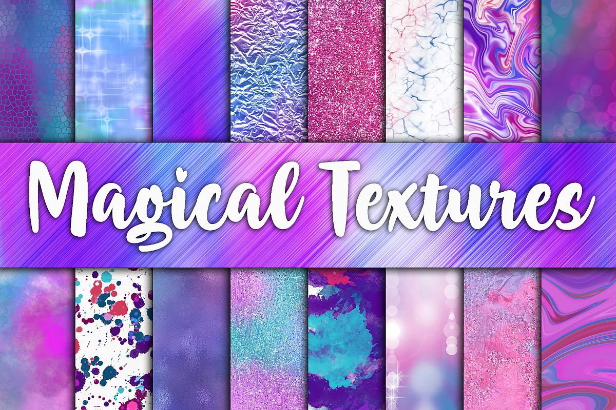 Magical Textures Digital Papers example image 1