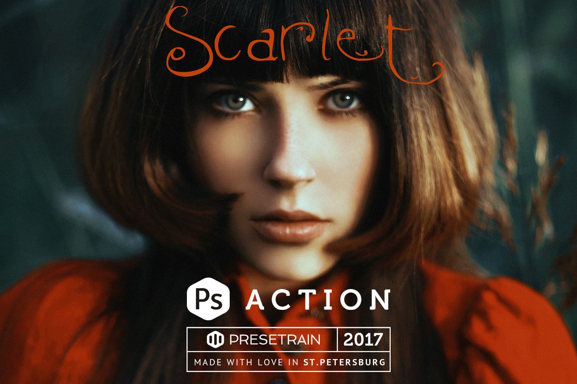 Scarlet Fantasy Photoshop Action example image 1
