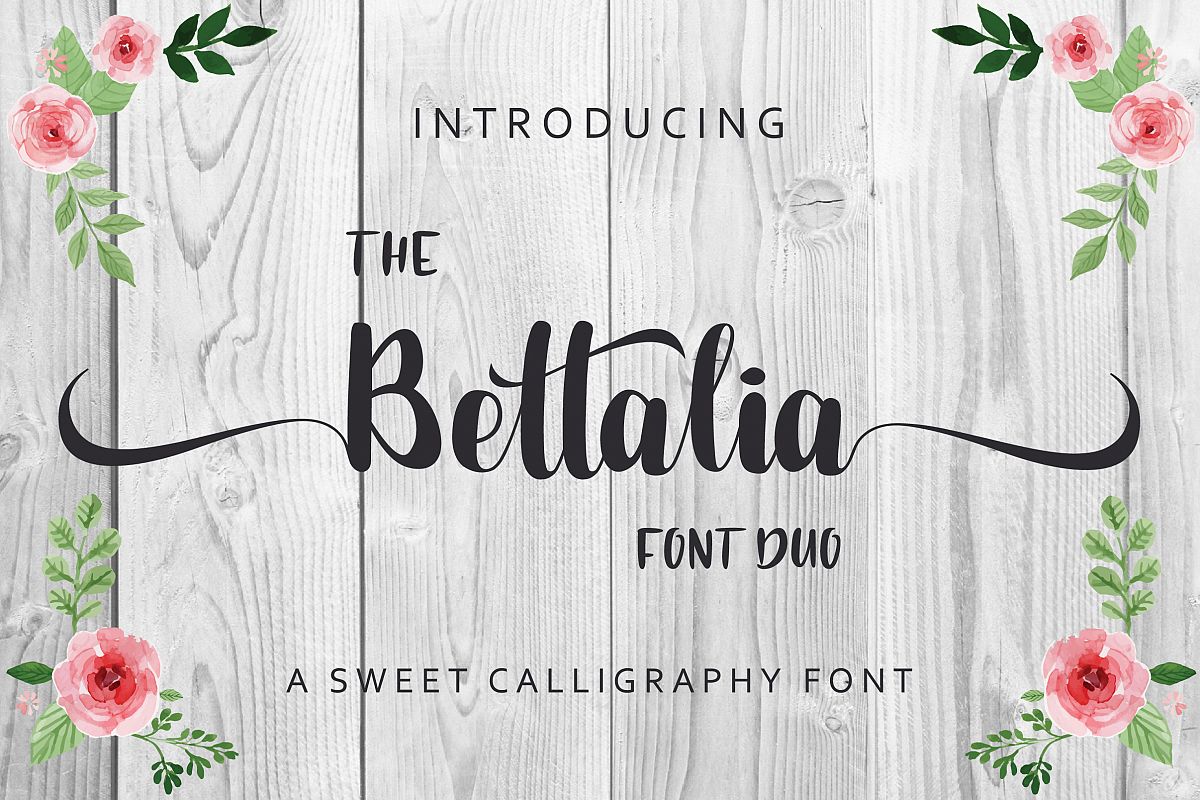The Bettalia Font Duo example image 1