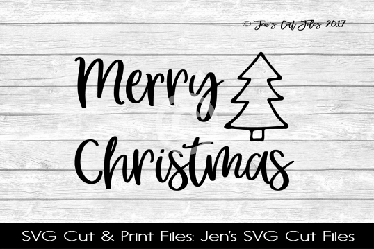 Merry Christmas SVG Cut File example image 1