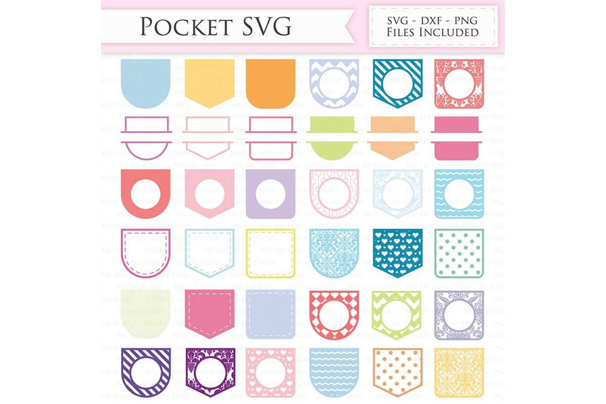 Download Shirt Pocket SVG Files - Decorative Pocket monogram svg