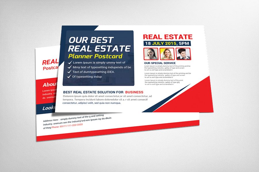 Real Estate Postcard Template example image 1