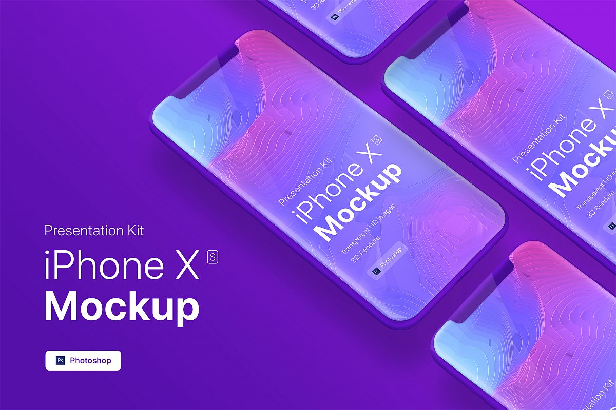 Presentation Kit - iPhone showcase Mockup_v9 example image 1