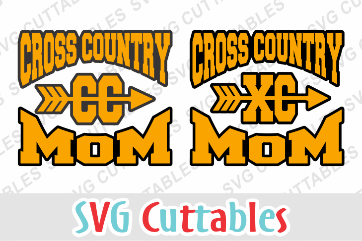 Cross Country Mom cut file example image 1