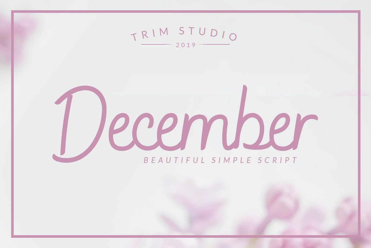 December - Sophisticated Monogram Font example image 1