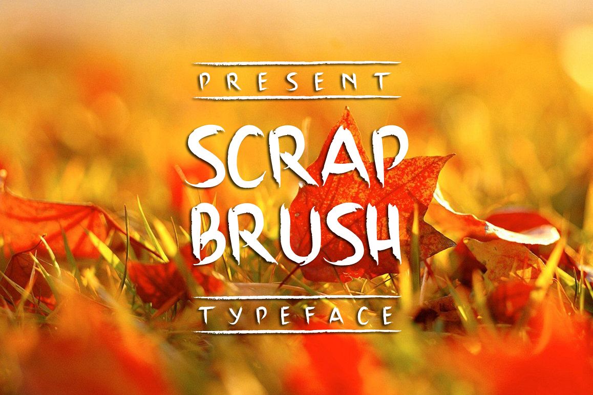 Scrap Brush Typeface example image 1
