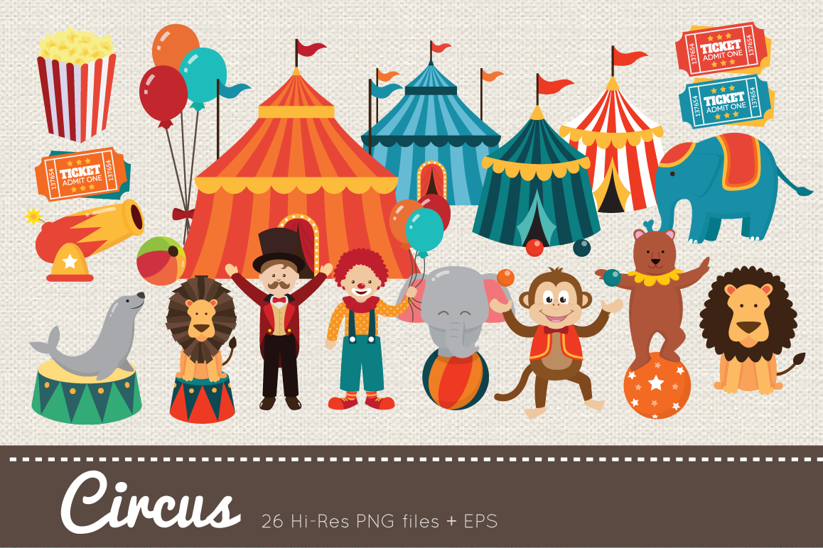 Circus Clipart example image 1