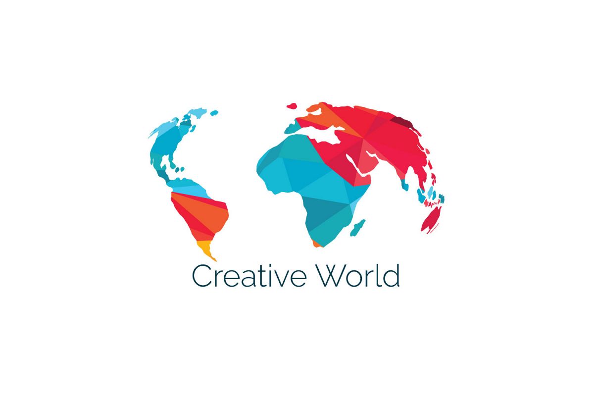Creative World Map Vector Design. example image 1