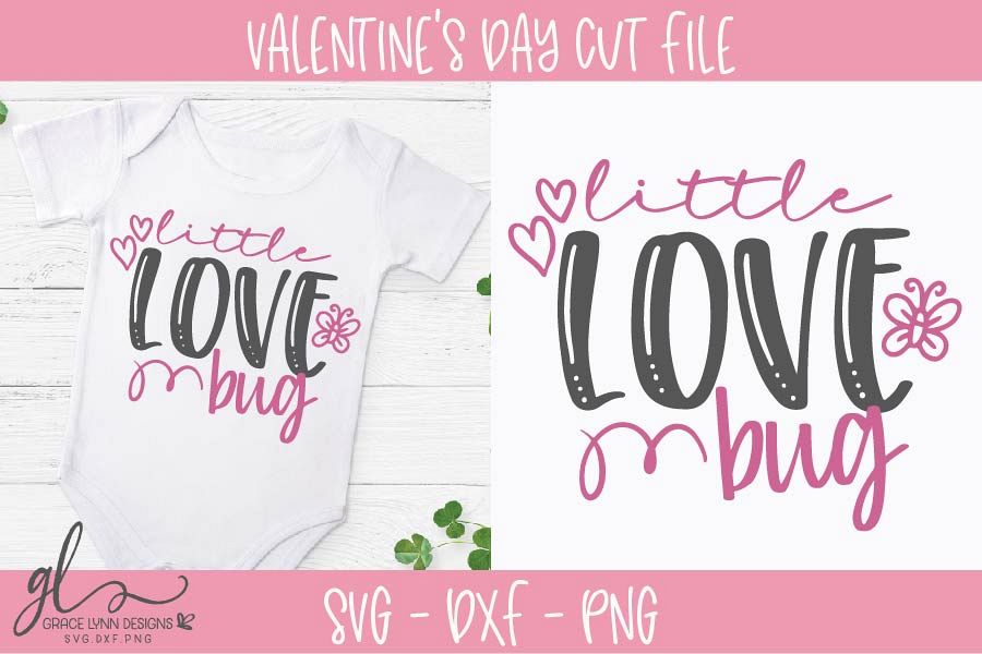 Download Little Love Bug - Valentine's Day SVG, DXF & PNG (187818 ...