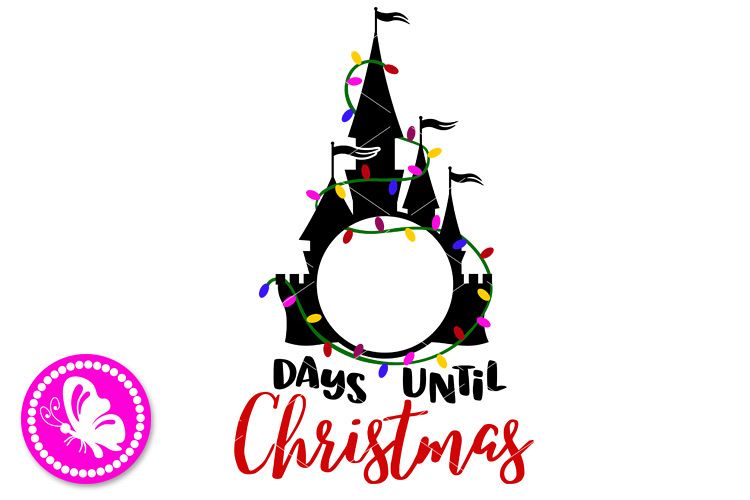 Days until Christmas Calendar Chalkboard Chart Garland light example image 1