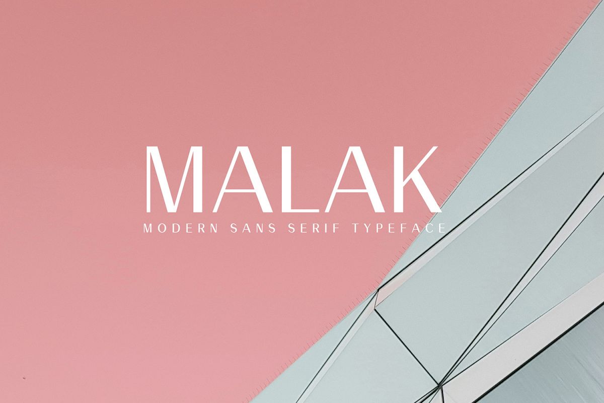 Malak Sans Serif Font Family example image 1