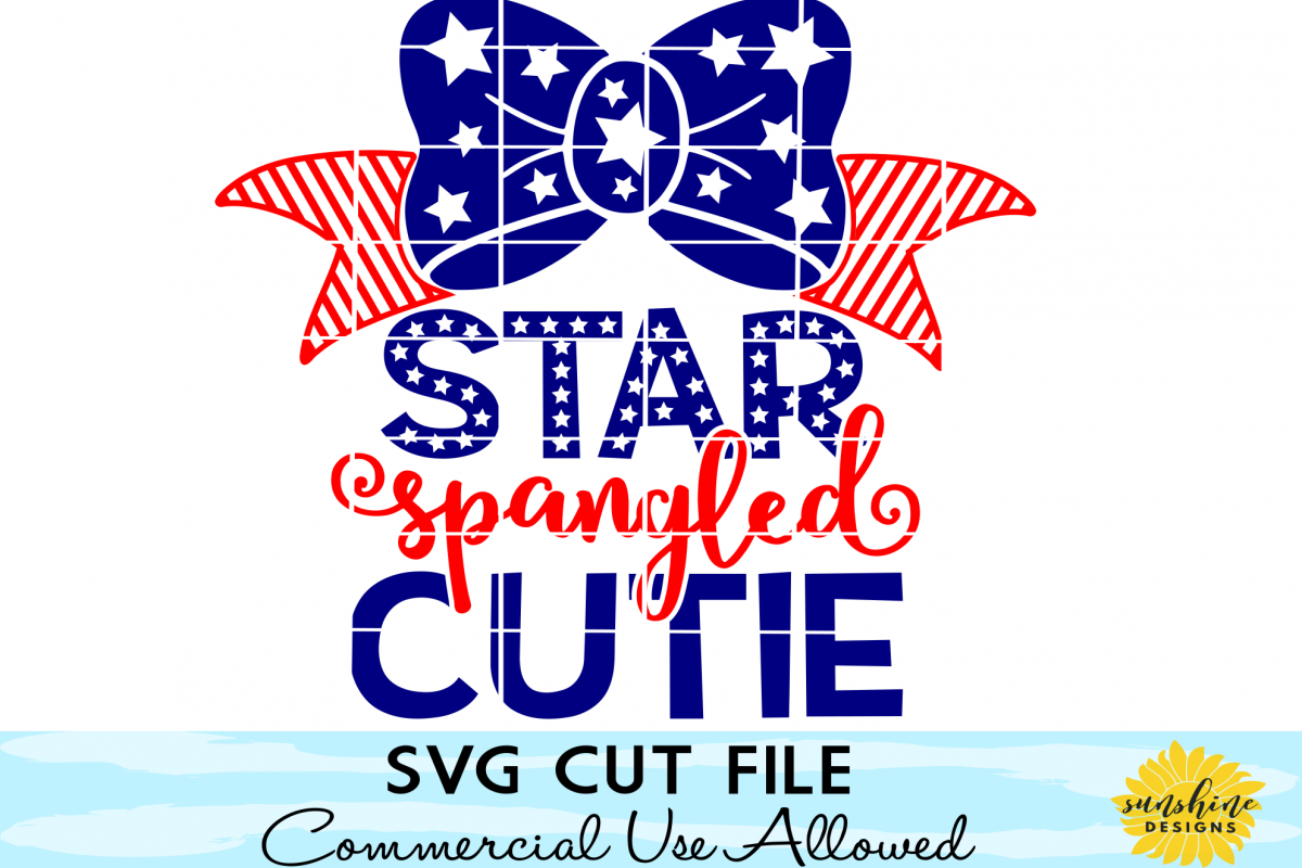 Download Star Spangled Cutie svg, Fourth of July SVG, 4th of July SVG