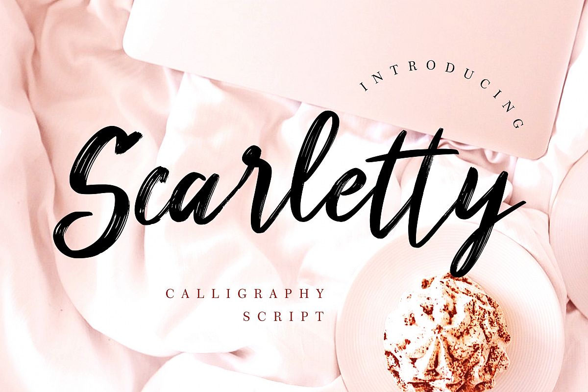 Scarletty Calligraphy Brush example image 1