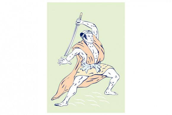 Samurai Warrior Sword example image 1