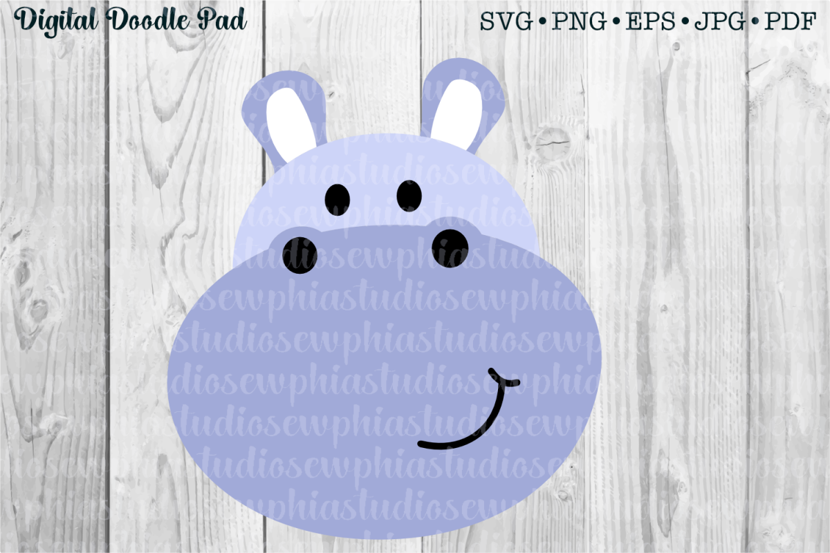 Hippo by Digital Doodle Pad example image 1
