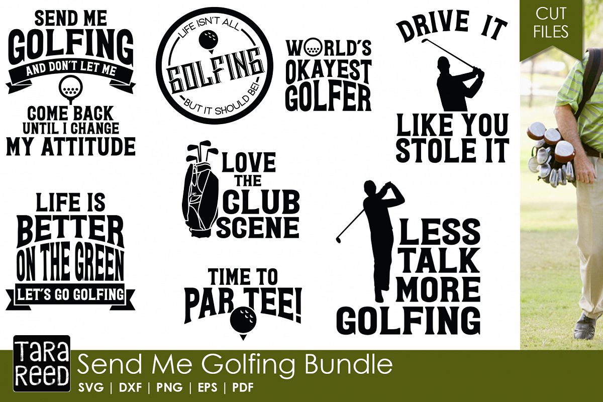 Download Send Me Golfing - Golf SVG & Cut Files for Crafters