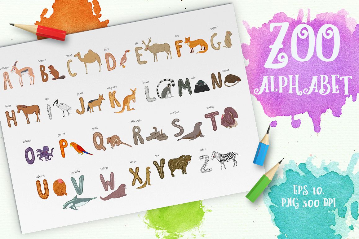 Zoo alphabet example image 1