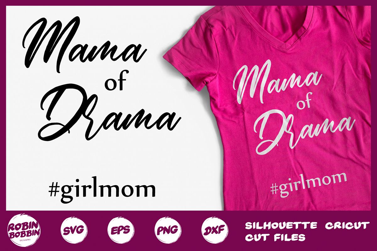 Mama Of Drama svg - Mother SVG DXF EPS PNG Crafts example image 1