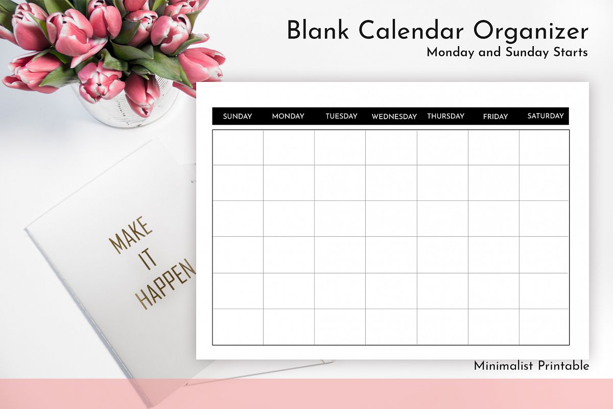 blank calendar calendar printable jpg pdf