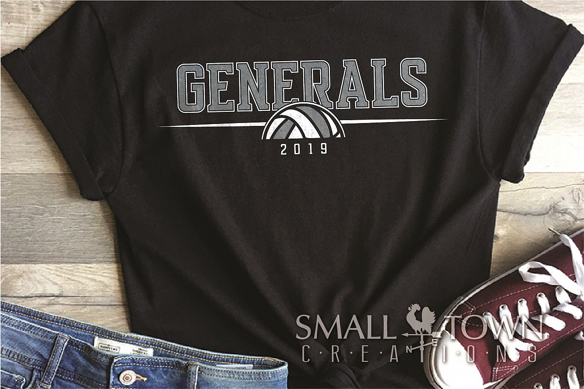 General, General volleyball, Team, logo, PRINT, CUT & DESIGN example image 1